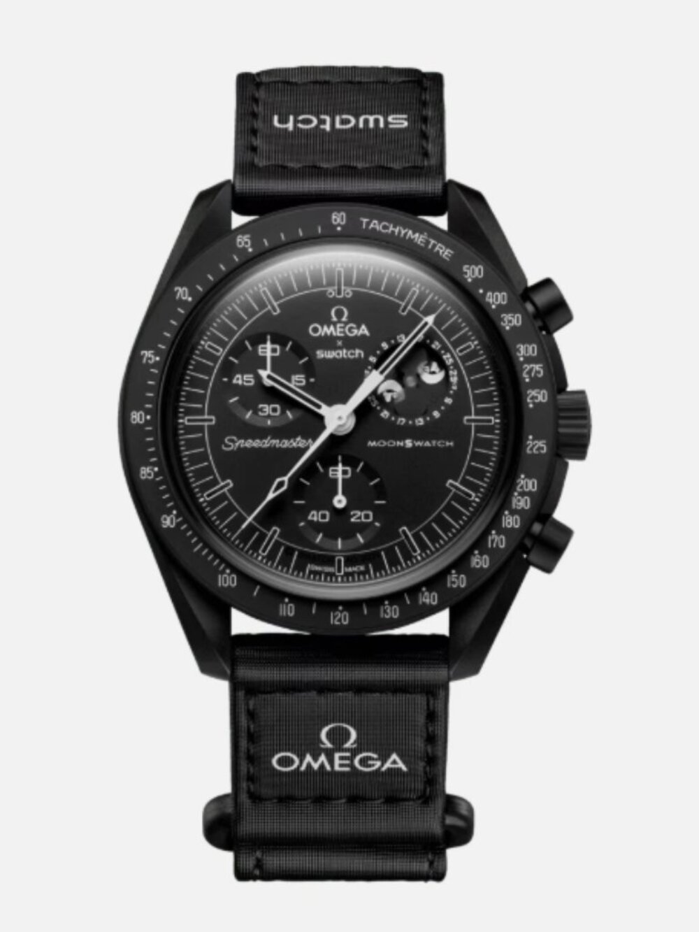Swatch x Omega Bioceramic Moonswatch Mission To The Moonphase New Moon